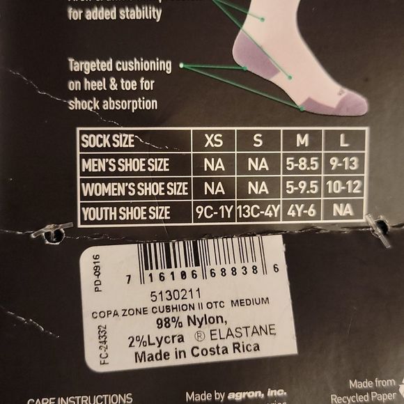 Adidas Soccer Mositure Wicking Socks Medium NWT - Picture 3 of 3